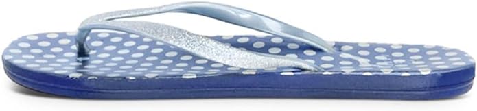 NORTY Womens Eva Flip Flop Sandal Stripes, Navy Silver Dot (22016C)