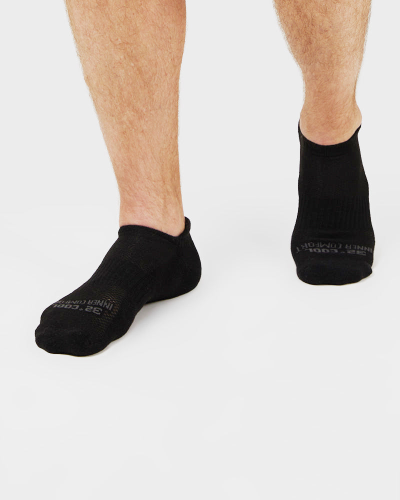 32 Degrees Men's,  Cool Comfort Ankle Running Socks, (6-Pack)