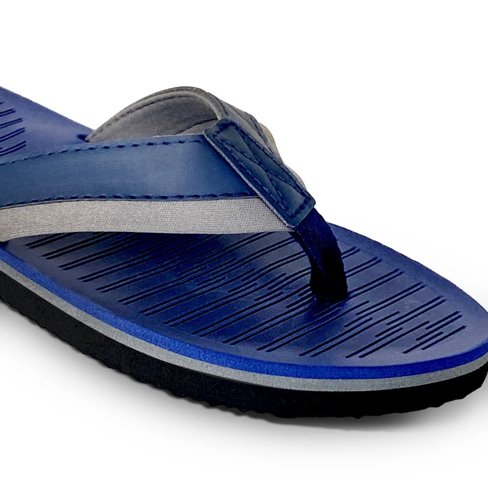 Norty - Men's Comfort Sandal Flip Flop, Navy (11159)