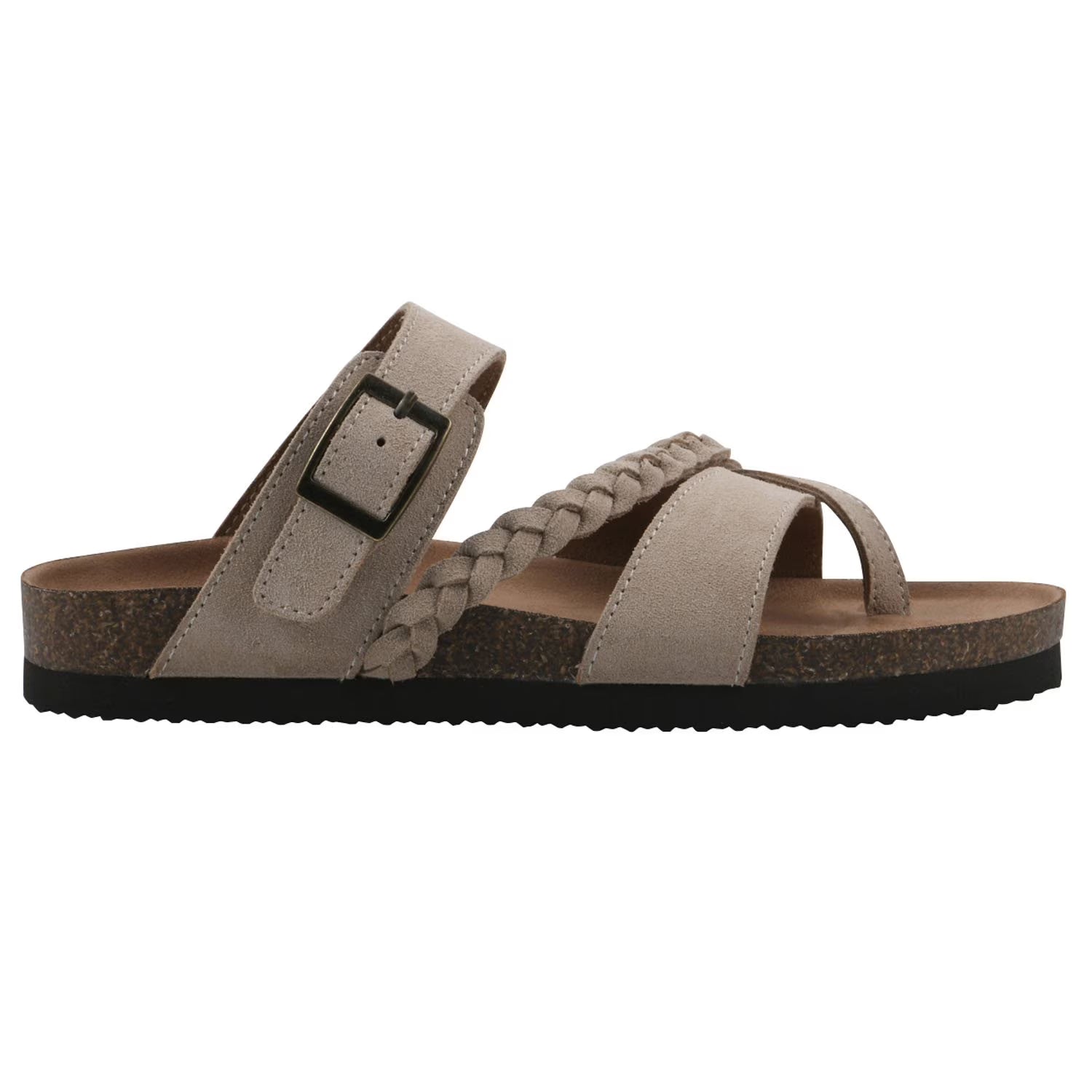 Mountain Sole Women's Leather Sandal, Tan Suede