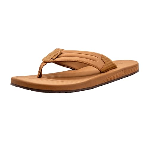 Flojos Lazaro Two Tone Lycra + Faux, Men's Sandal - Tan/Brown (815)