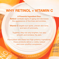 RETINOL Vitamin C Moisturizer with Vitamins A + C + Botanical Extracts