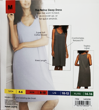 Felina Ladies' Cotton Modal Stretch Sleeveless Sleep Dress (2-pack)