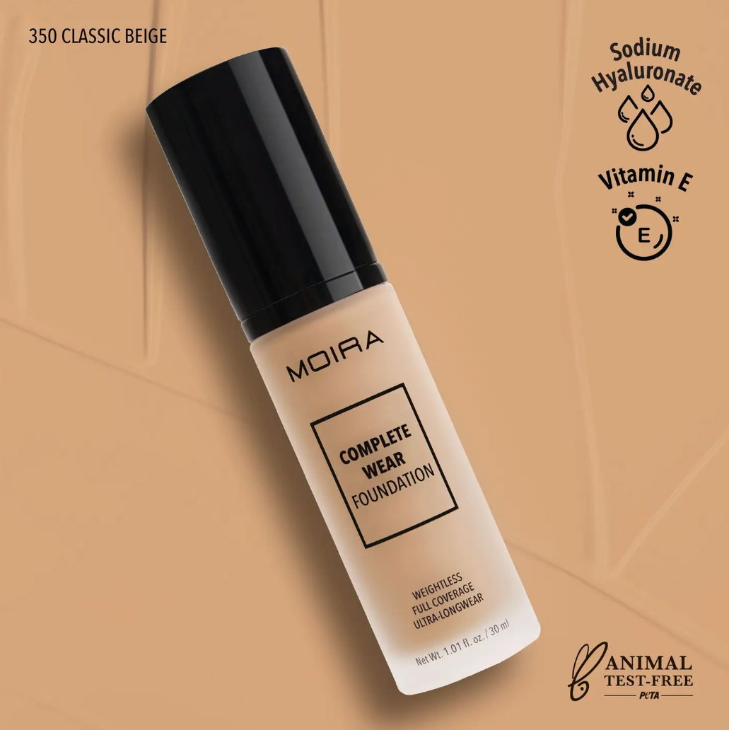 Moira Complete Wear Foundation 350 (Classic Beige)