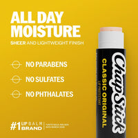 ChapStick Classic Original Lip Balm Tubes, Lip Care - 0.15 Oz (1-Pack)