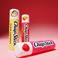 Chapstick Classic Lip Balm, SPF 15, Broad Spectrum, Red Raspberry (3-Pack)