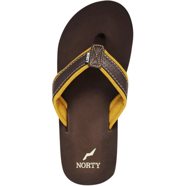 NORTY Mens Flip Flops Adult Male Beach Thong Sandals