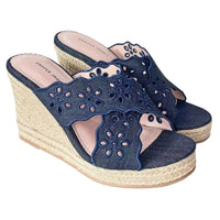 Draper James Ladies' Wedge Sandal, Navy