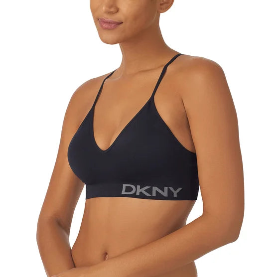 DKNY Women's Seamless Bra, Black  (2-Pack)