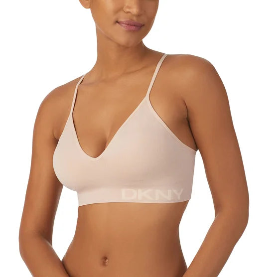DKNY Women's Seamless Bra, Black  (2-Pack)
