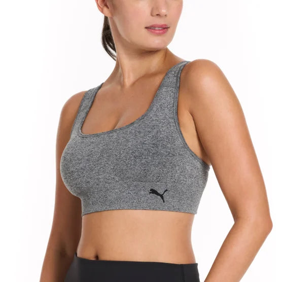 PUMA Ladies' Seamless Sports Bra - (Black) (2-Pair)