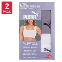 PUMA Ladies' Seamless Sports Bra (2-Pair)