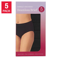 Carole Hochman Women's Seamless Brief, Assorted Colors (5-Pack)