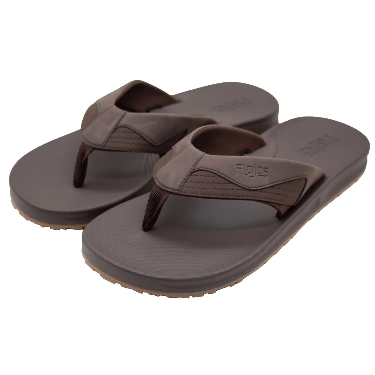 Flojos Men's Flip Flop, Brown