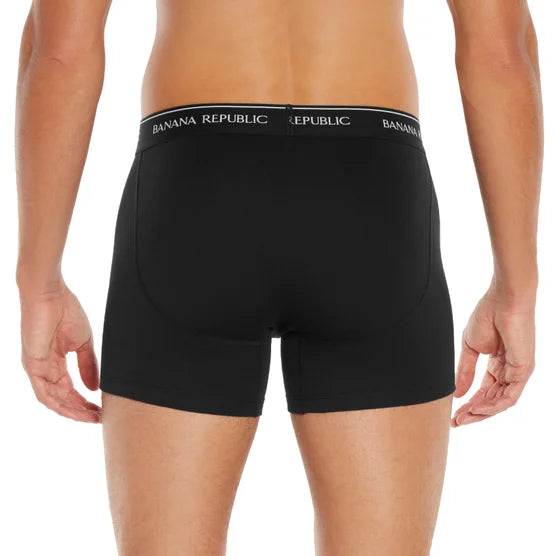 Banana Republic Men's Boxer Brief, Black (3-Pack)