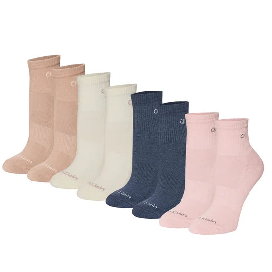 Calvin Klein Women's High Quarter Sock (8-pair)