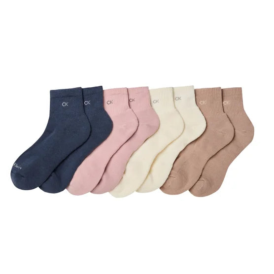 Calvin Klein Women's High Quarter Sock (8-pair)