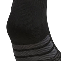 adidas Men's Quarter Sock, 6-12 (Black) (6-pair)
