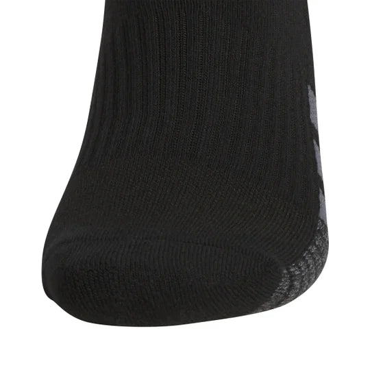 adidas Men's Quarter Sock, 6-12 (Black) (6-pair)