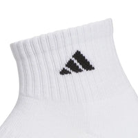 adidas Men's Quarter Sock, 6-12 (White) (6-pair)