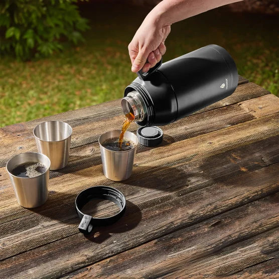 Manna Stack Stainless Steel Insulated Growler - 64 Oz - Black