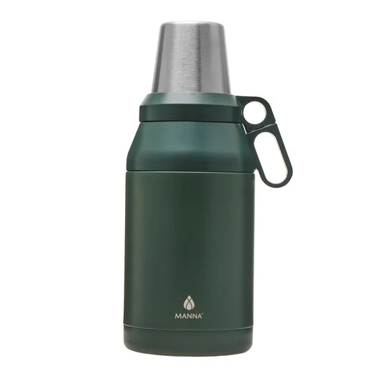 Manna Stack Stainless Steel Insulated Growler - 64 Oz - Green
