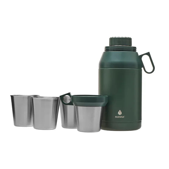 Manna Stack Stainless Steel Insulated Growler - 64 Oz - Green