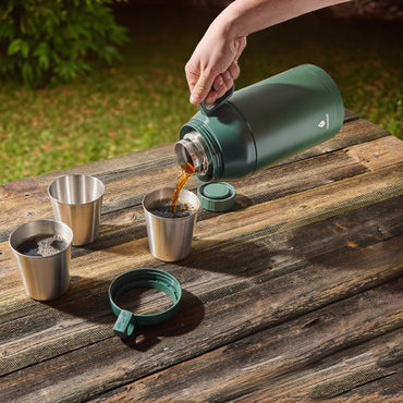 Manna Stack Stainless Steel Insulated Growler - 64 Oz - Green