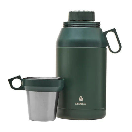 Manna Stack Stainless Steel Insulated Growler - 64 Oz - Green