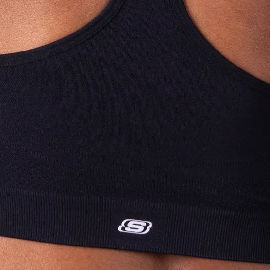 Skechers Women's Seamless Racerback Sports Bra, (2-pack)