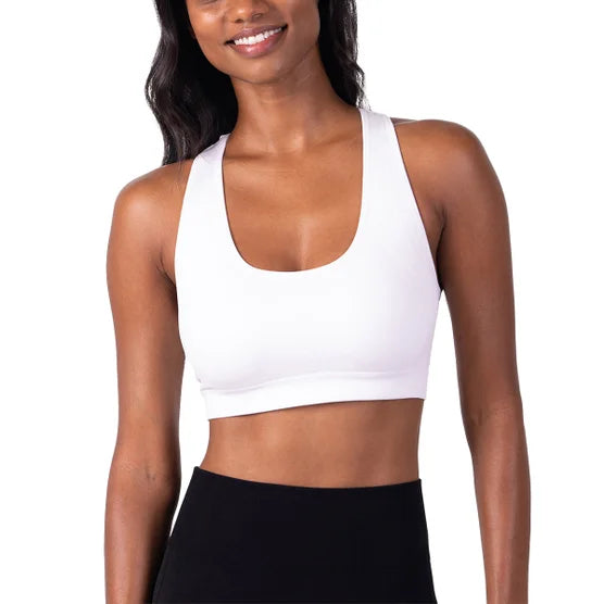 Skechers Women's Seamless Racerback Sports Bra, (2-pack)