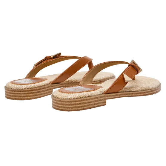 DV Dolce Vita Women's Buckle Sandal, Tan