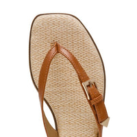 DV Dolce Vita Women's Buckle Sandal, Tan