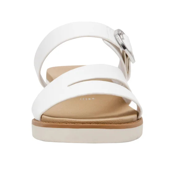 Anne Klein Women's Sandal, White