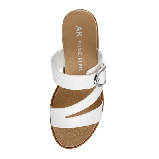 Anne Klein Women's Sandal, White