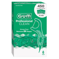 GUM Professional Clean Floss Picks, 150-count, (3-Pack)
