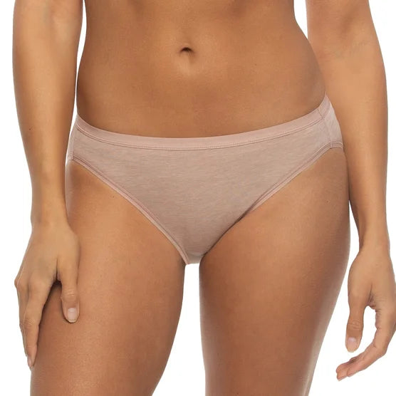Felina Women's Organic Cotton Stretch Bikini, Assorted Colors (6-Pack)