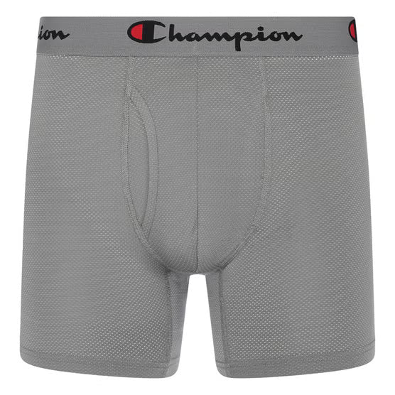 Champion Men's Performance Mesh Boxer Brief, (5-Pack)