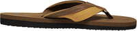 Norty Mens Flip Flop Sandal Brown (13007)