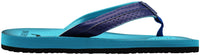 Norty Women's Soft Cushioned Footbed Flip Flop Thong Sandal, Blue