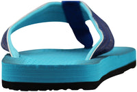 Norty Women's Soft Cushioned Footbed Flip Flop Thong Sandal, Blue