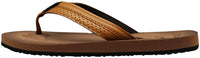 Norty Women's Soft Cushioned Footbed Flip Flop Thong Sandal, Camel