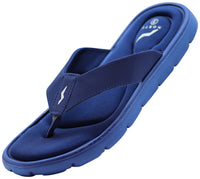 NORTY - Men's Memory Foam Footbed Sandals, Navy (12127)