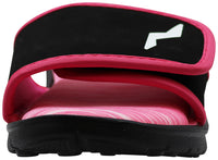 NORTY - Women's Memory Foam Footbed Sandals, Pink/Black (12114)