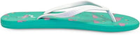 NORTY Women's Easy to Wear Casual EVA Flip Flop Sandal, Flamingos Teal (22017B)