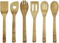 Bombay (Set of 7) Bamboo Kitchen Utensils with Round Crock