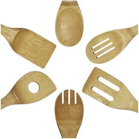 Bombay (Set of 7) Bamboo Kitchen Utensils with Round Crock