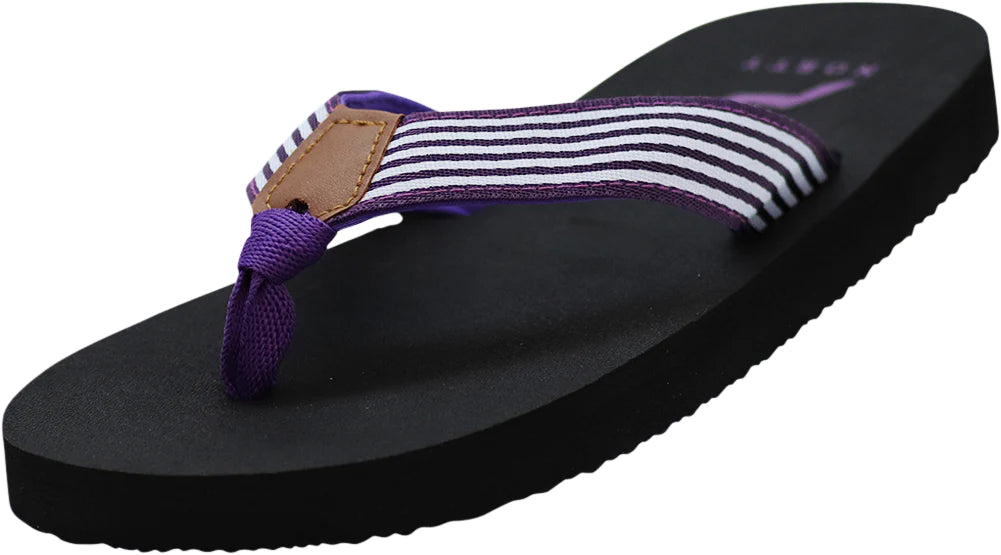Norty Women's Flip Flops – Casual Beach & Pool Sandals, Slip-On, Multicolored