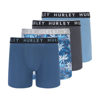 Hurley Men's Mens Boxer Brief, Assorted Colors (4-Pack)