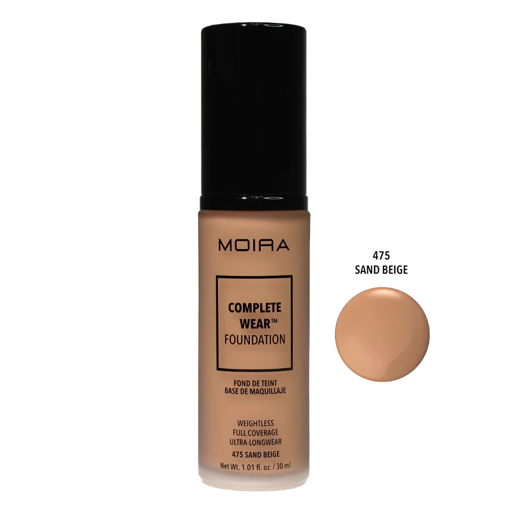Moira Cosmetics Complete Wear Foundation - (475) Sand Beige